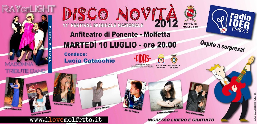 Molfetta: Disco Novit&agrave;