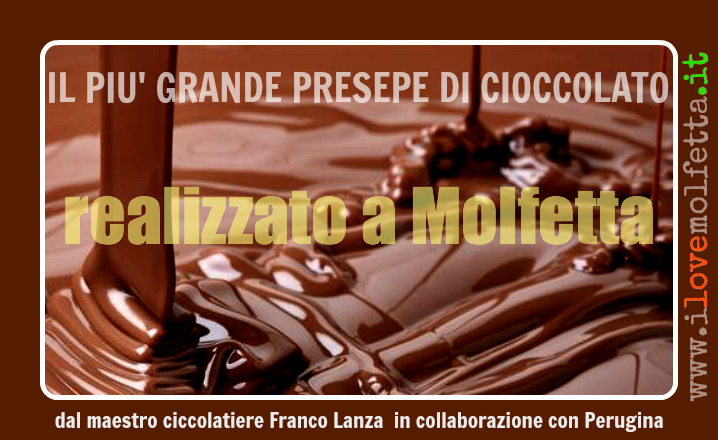 Pi&ugrave; grande presepe di cioccolato