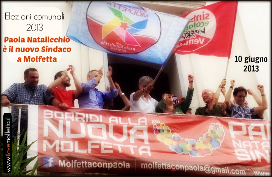 Paola Natalicchio &egrave; Sindaco a Molfetta