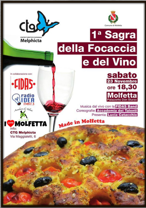 Stasera: sagra della focaccia molfettese