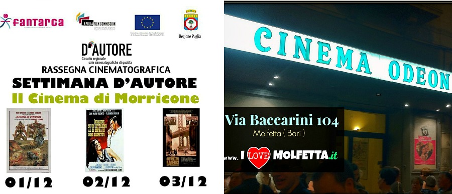 Cinema Odoen Molfetta c'&egrave; Morricone