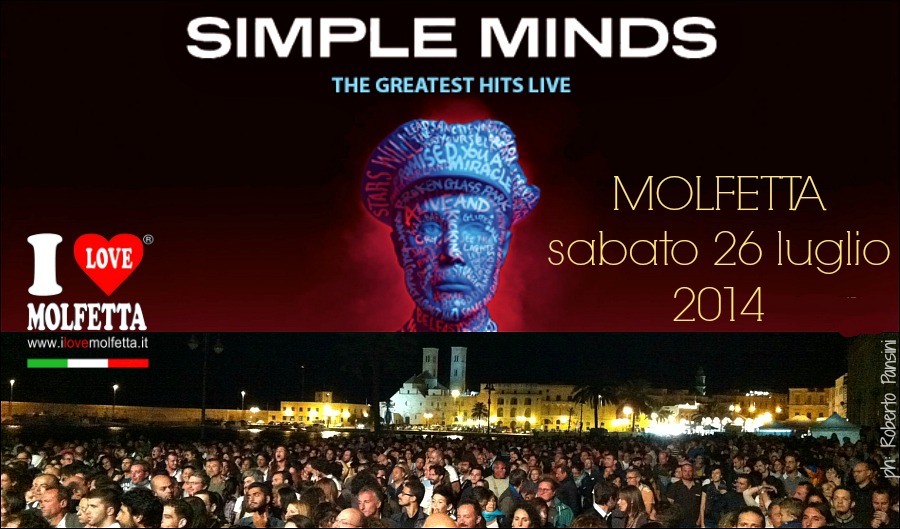 Simple Minds: 26 luglio a Molfetta