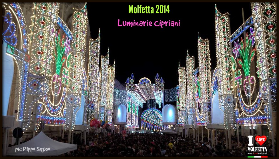 Le luminarie a Molfetta