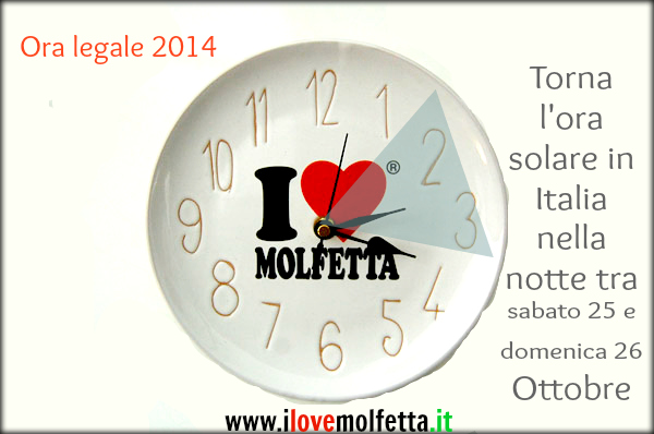 Cambio orario: l�ora legale 2014 ci saluta nel week end