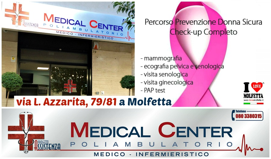  Donna pi&ugrave; sicura con PAP test, mammografie, a Molfetta 