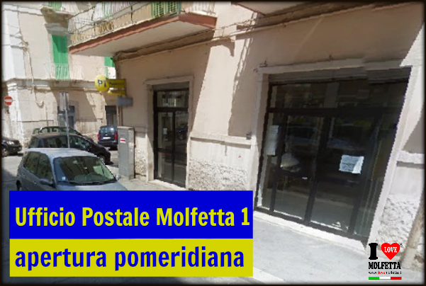 L'ufficio postale Molfetta 1 estende l�apertura