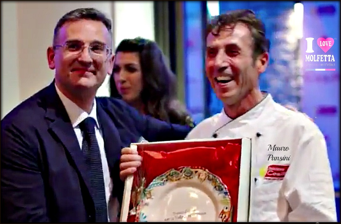 Lo chef molfettese Mauro Pansini premiato a New York Lo chef molfettese Mauro Pansini premiato a New York