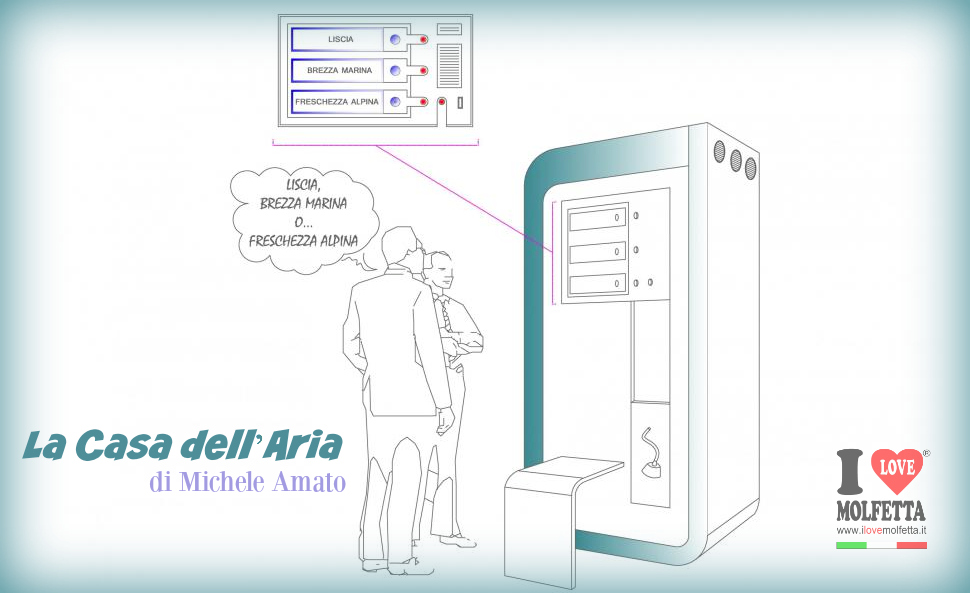 Un distributore automatico di aria 