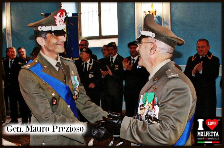 Il Gen. Mauro Prezioso, di Molfetta, al vertice del Comando Militare Esercito Puglia