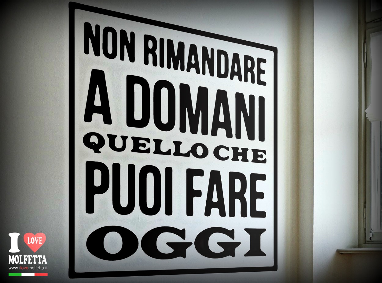 Attenzione: NON ha mai senso rimandare...