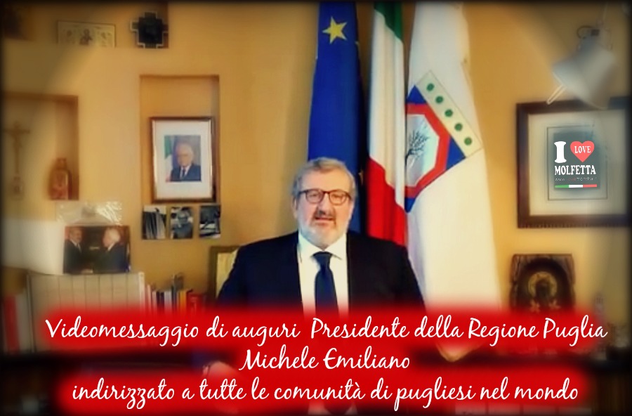 Il Presidente Emiliano augura buon 2016 a tutti i pugliesi nel mondo