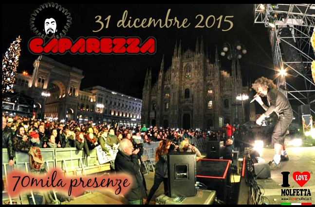  In 70mila su piazza Duomo per Caparezza