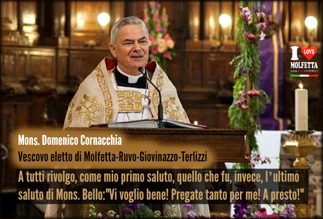 Mons. Domenico Cornacchia: il nuovo Vescovo