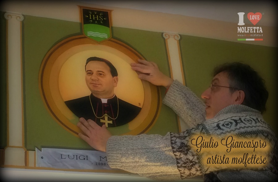 Realizzato il tondo che raffigura S.E. Mons. Luigi Martella