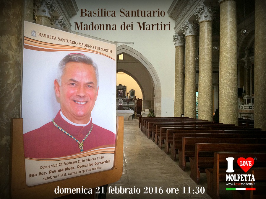 Mons. Cornacchia celebra in Basilica a Molfetta
