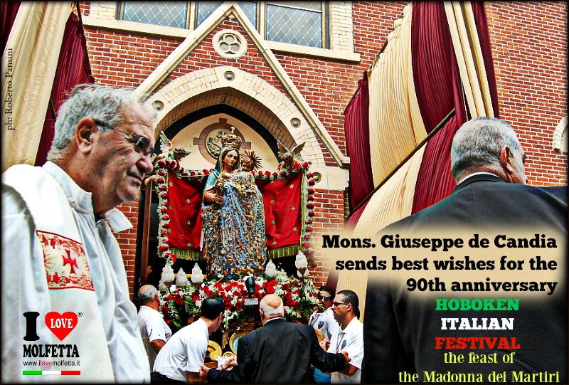 MdM 90 anni Hoboken Italian Festival: gli auguri di Don Giuseppe de Candia
