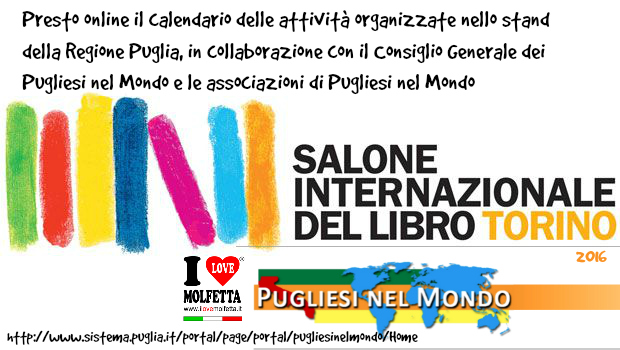 E� la Puglia la Regione Ospite del Salone del Libro di Torino 2016
