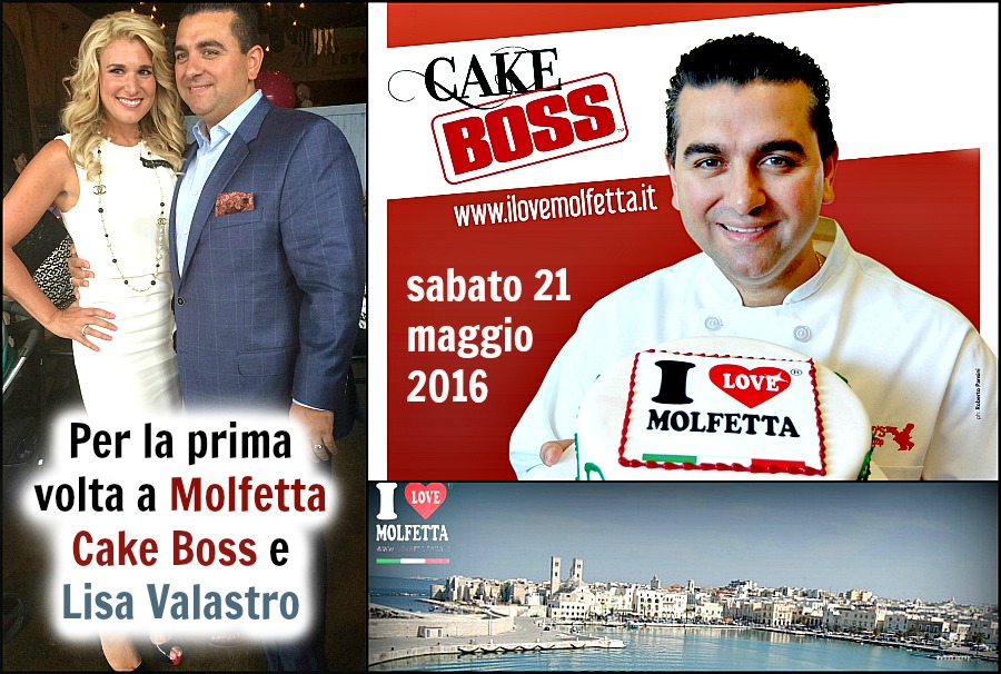 The Cake Boss e signora, per la prima volta, a Molfetta
