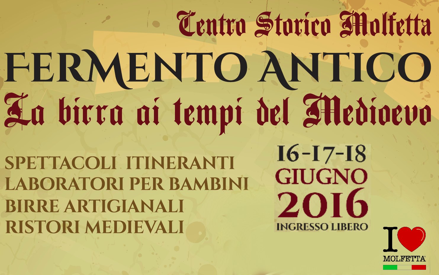 Molfetta ospita Fermento Antico: primo festival medievale della birra artigianale 