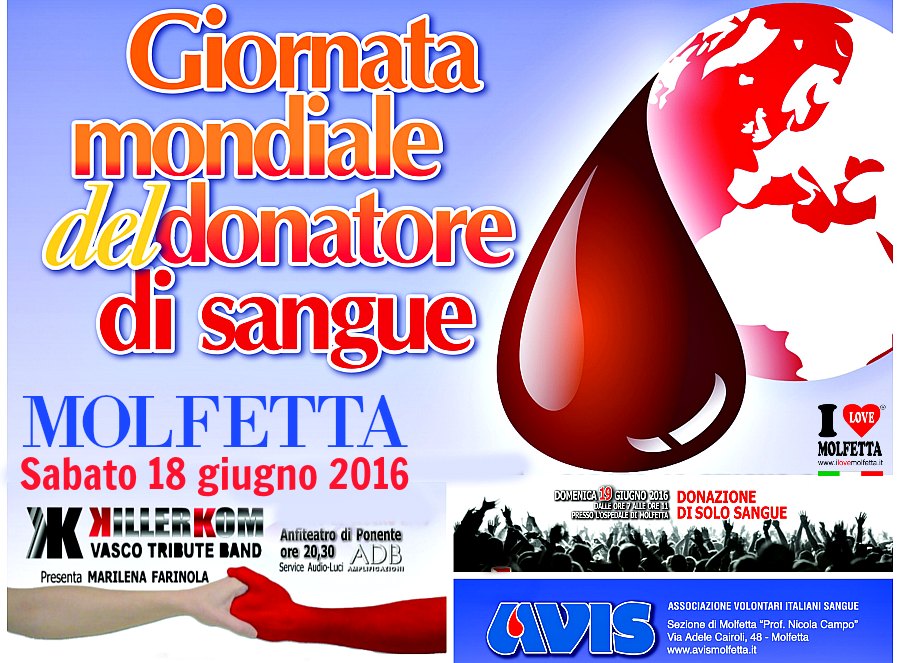 Giornata Mondiale del Donatore di Sangue