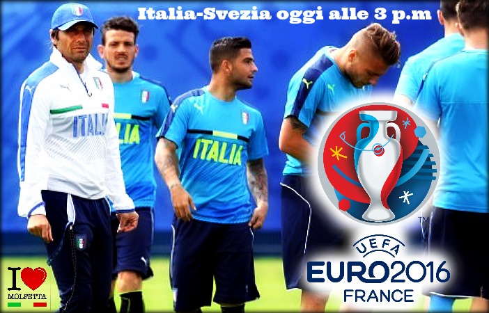 Euro 2016: Italia-Svezia oggi alle 3 p.m. 