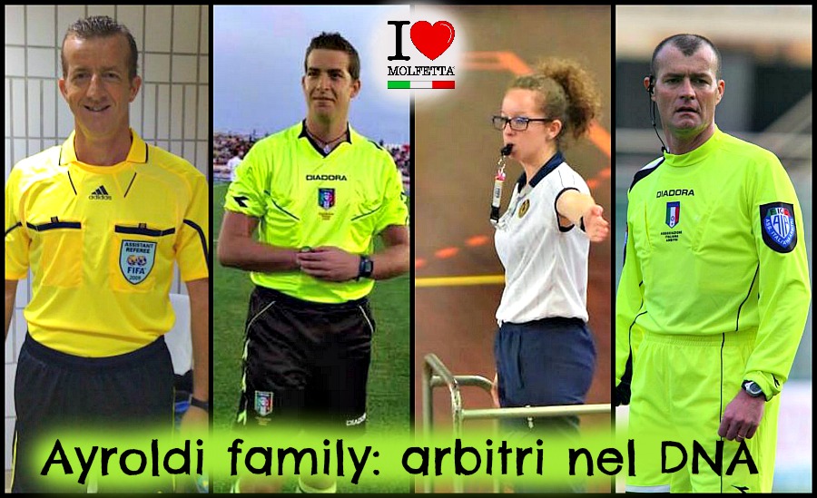 La famiglia Ayroldi, di Molfetta, con il fischietto