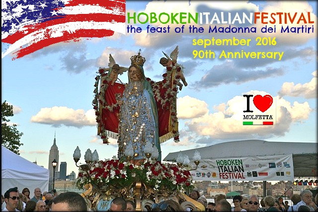 Vola negli States e partecipa alla festa della Madonna dei Martiri