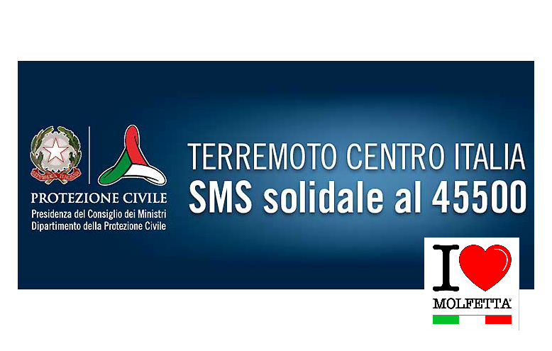 Sms Solidale 45500 della Protezione Civile