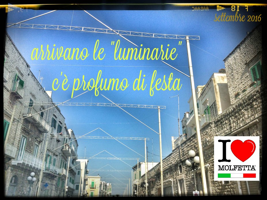 C' e' profumo di festa a Molfetta, sono arrivate le luminarie 