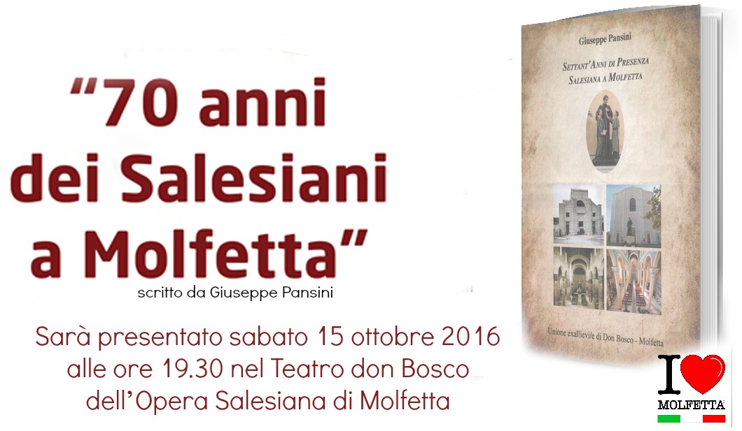 Il libro dei 70 anni di storia dei salesiani a Molfetta