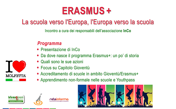 L�Associazione InCo-Molfetta parla di Erasmus+ alle scuole 