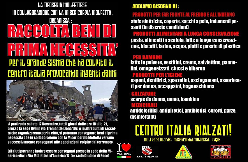 Raccolta beni di prima necessita' 