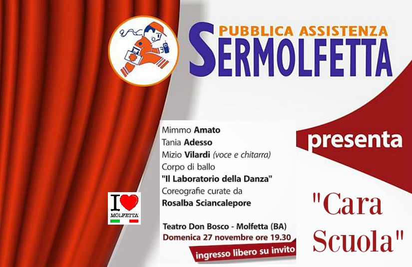Pubblica Assistenza invita al teatro: Cara scuola