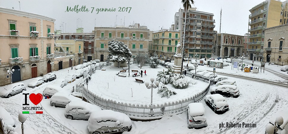 Molfetta con la neve. Gennaio 2017
