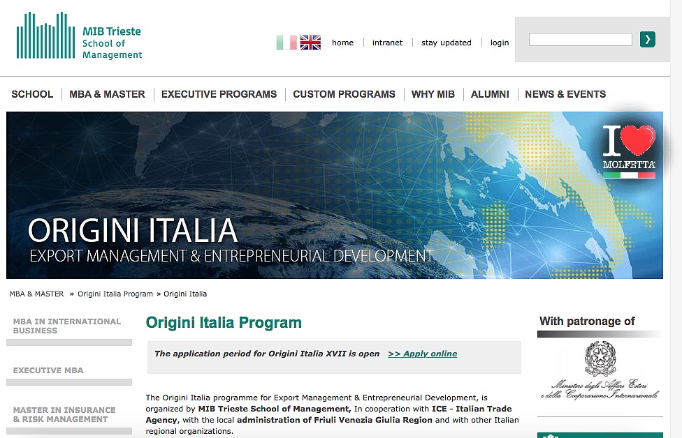 Torna il master gratuito Origini Italia