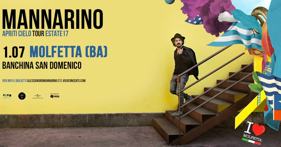 L'Apriti Cielo Tour di Mannarino arriva a Molfetta 