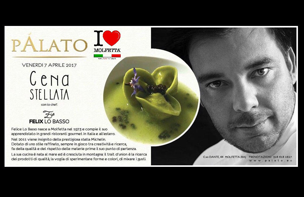 Al palazzo Palato arriva lo chef stellato: Felix Lo Basso