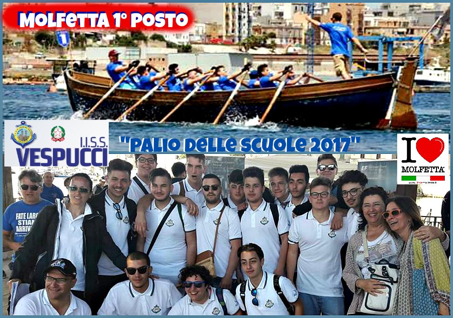 Sale sul podio piu' alto l' I.I.S.S. Amerigo Vespucci di Molfetta
