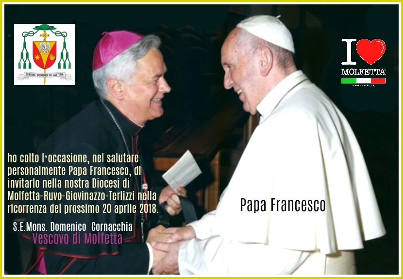 Mons. Cornacchia invita il Santo Padre a Molfetta