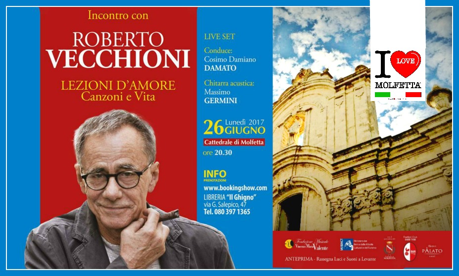 Roberto Vecchioni il professore a Molfetta