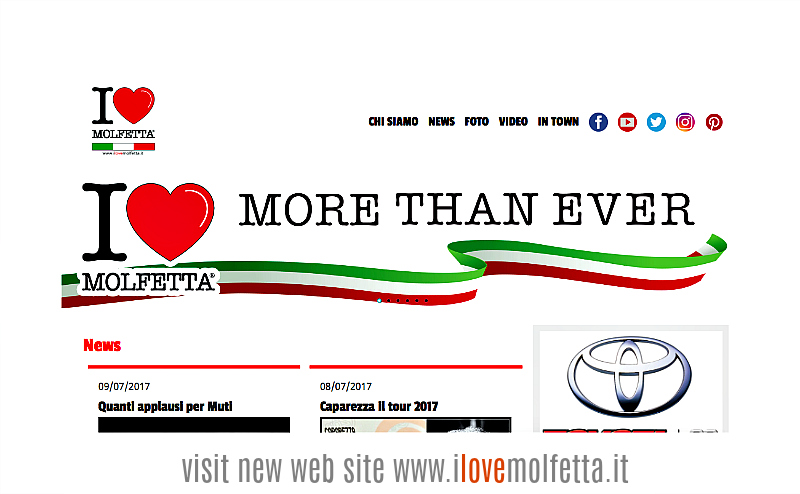 Restyling completo del sito web ilovemolfetta