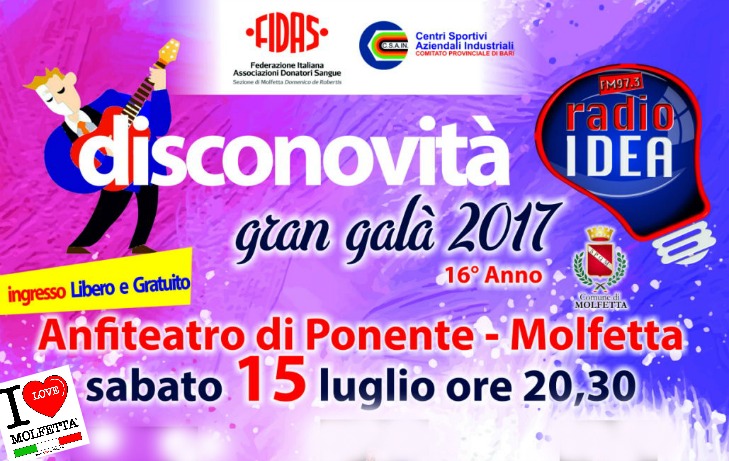 Disco Novita' 2017 a Molfetta