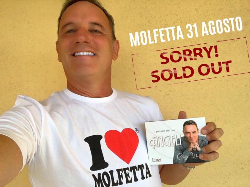 Craig Warwick a Molfetta e' Sold Out 