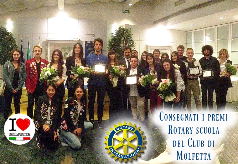 Consegnati a Molfetta i premi Rotary scuola agli studenti meritevoli