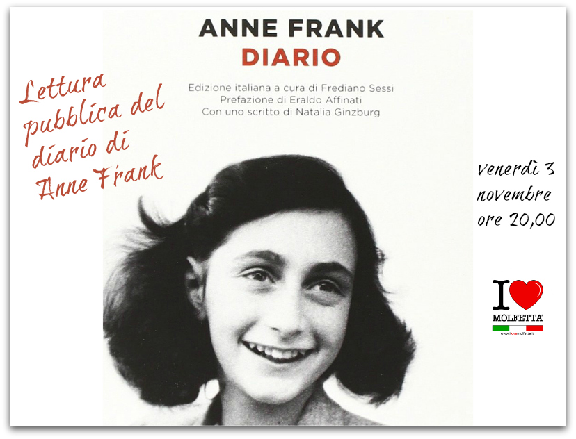 Lettura pubblica del diario di Anne Frank