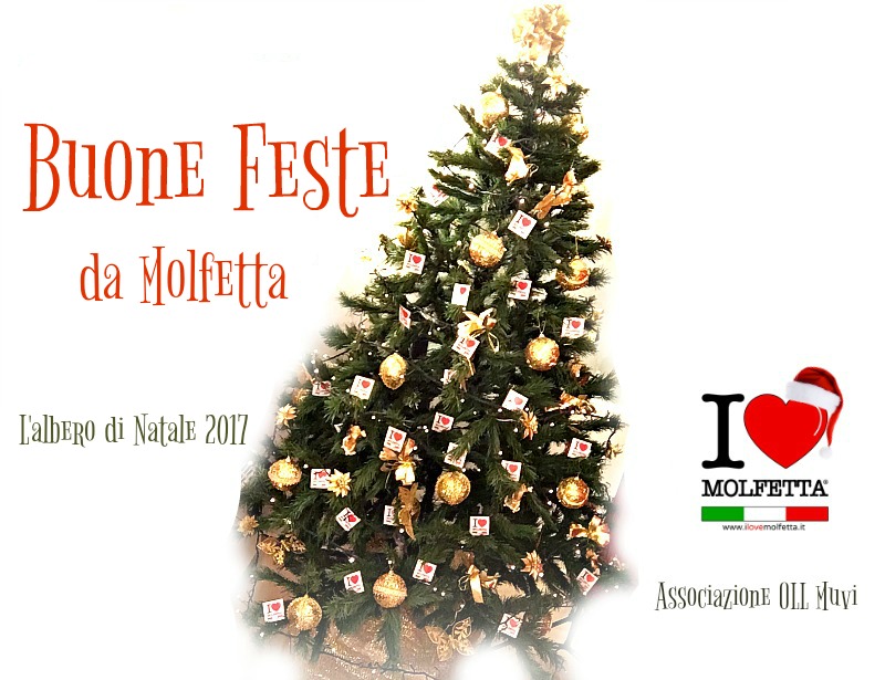 Albero di Natale realizzato con gli addobbi #ilovemolfetta