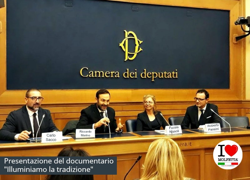 Il  Docufilm: Illuminiamo la tradizione entra nella Camera dei Deputati