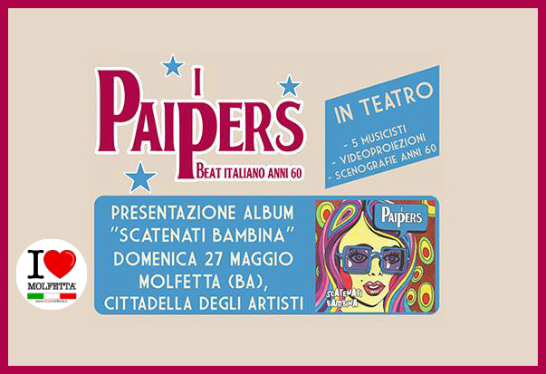 A Molfetta, in teatro, i Paipers