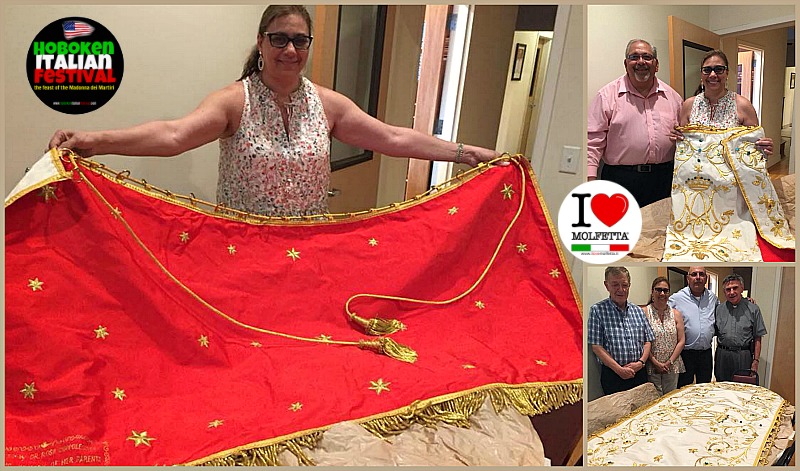 Ad Hoboken arriva il nuovo manto della Madonna dei Martiri Ad Hoboken arriva il nuovo manto della Madonna dei Martiri