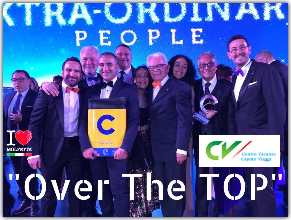 Caputo Viaggi di Molfetta ricevere il premio: Over The Top